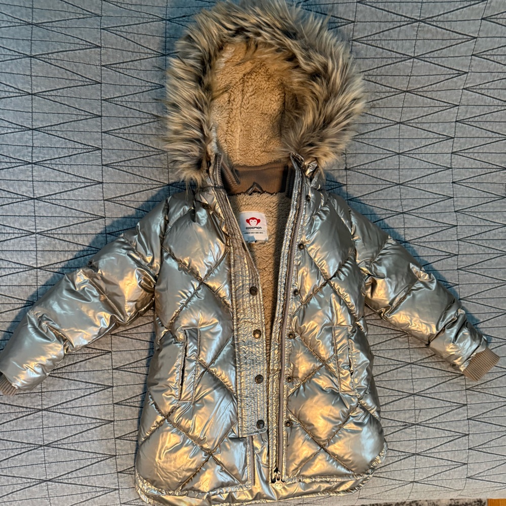 Appaman Cream Faux Fur Jacket